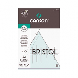 Canson Bristol Grafikblock 20 Blatt A4 250g/m²