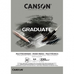 Canson Graduate Mixed-Media Block DinA4 | grau