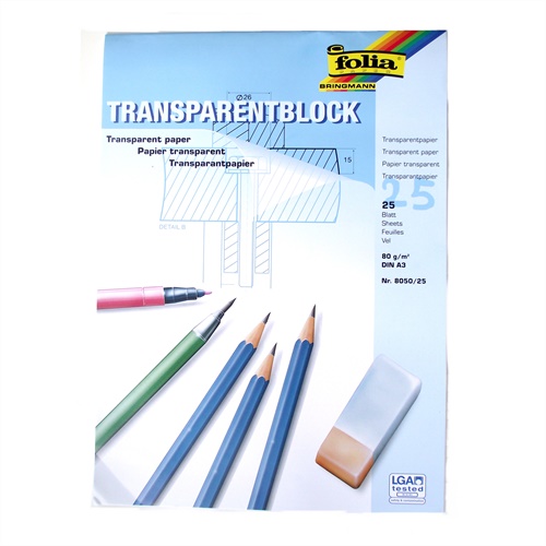 kuenstlerstift /Folia-Transparent-/Architektenpapier DinA4