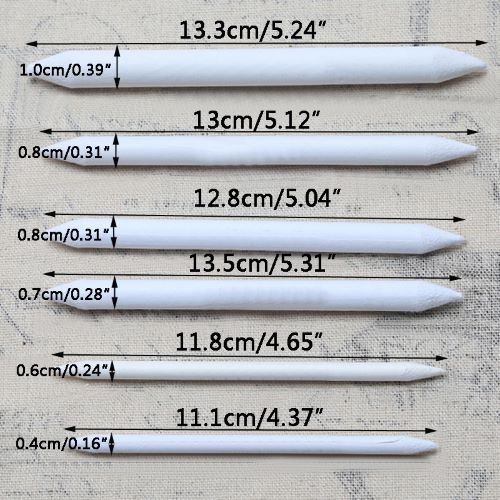 Papierwischer 6er Set in verschiedene Größen
