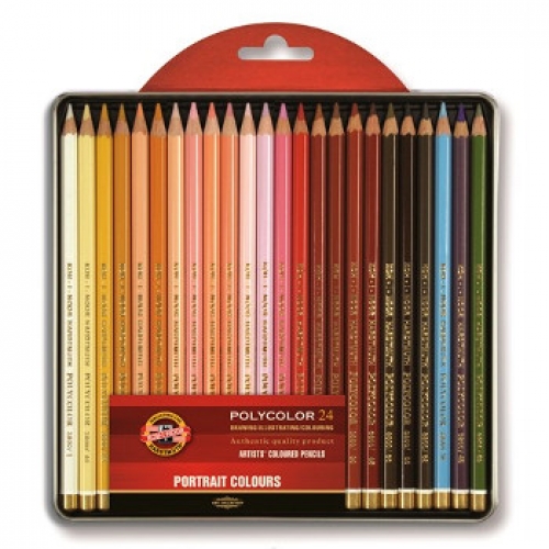 Koh-i-Noor Polycolor Künstler Farbstifte24-er Set