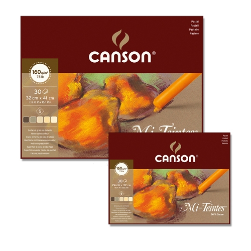 CANSON® Mi-Teintes® Pastellblock 24x32cm | Erdtöne