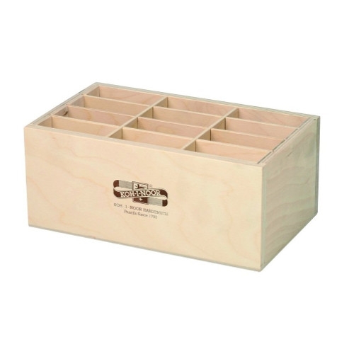 Holz Stifte-Kasten 12 Fächer