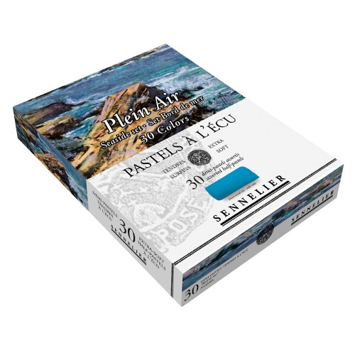 Sennelier Kartonschachtel mit 30 1/2 Softpastellen"bord de mer"