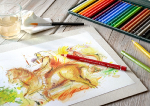 Albrecht Dürer Magnus | Aquarellstift 12er Etui inklusive 10er Aquarellpinsel 