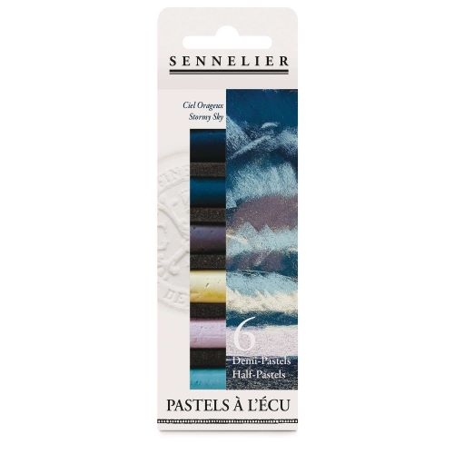 Sennelier "ECU" mit 6x 1/2 Softpastellen | "Gewitterhimmel"