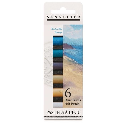 Sennelier "ECU" mit 6x 1/2 Softpastellen | "Küstenlandschaft"